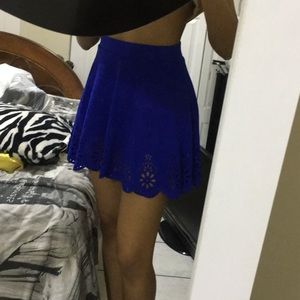 Royal Blue Skater Skirt